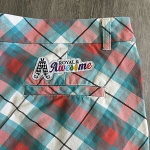 Royal And Awesome Golf Shorts Men’s Size 38 Multicolor Outdoor Breathable Casual